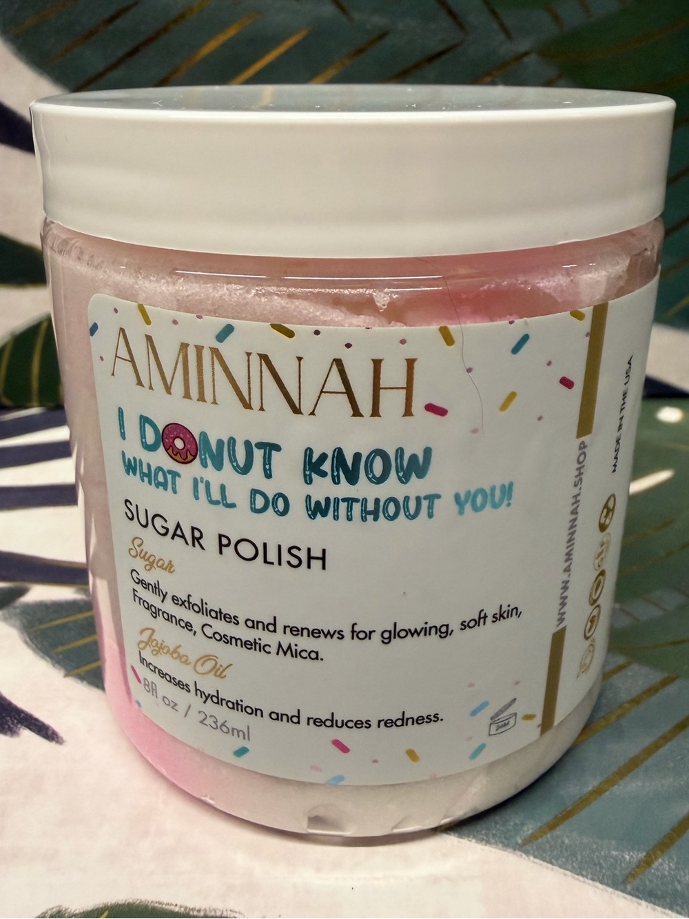 Aminnah I Donut Know What I’ll Do Without You Sugar Polish 8 oz NEW
